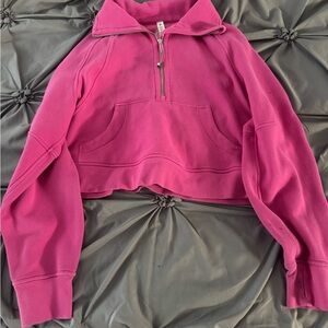 Lululemon Scuba Pink Quarter-Zip Hoodie
